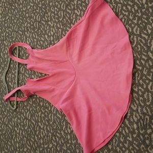 Barbie dress! Nasty Gal, Plunging V neckline, a-line, fitted waist, sexy! EUC